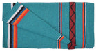 Diamond R Single Weave Saddle Blanket - Turquoise  