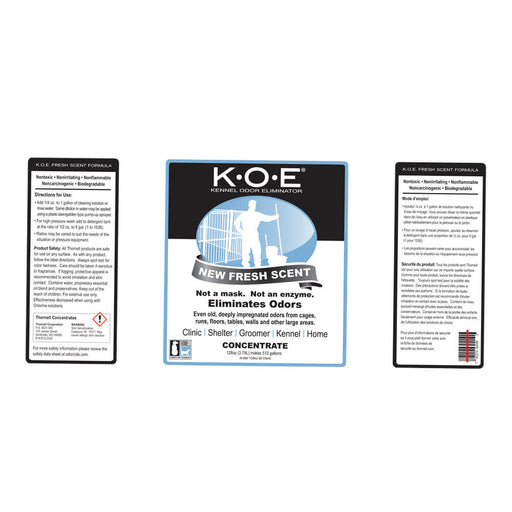 K.O.E. Fresh Scent Concentrate  Gallon - Clear Fresh  clean linen Gallon