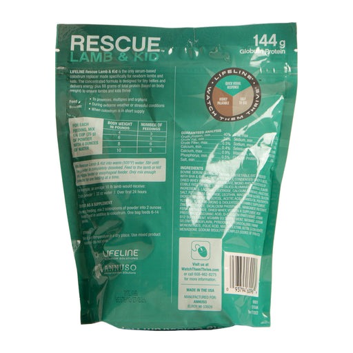 LIFELINE Rescue Lamb & Kid Complete Colostrum Replacer - Vanilla pouch 