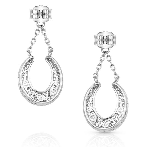 Intentional Luck Crystal Drop Earrings -   