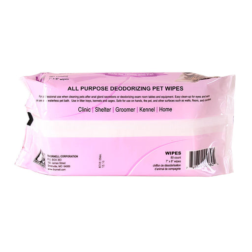 A.O.E All Purpose Deodorizing Pet Wipes  80 ct -   