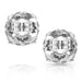 On the Edge Crystal Post Earrings -   