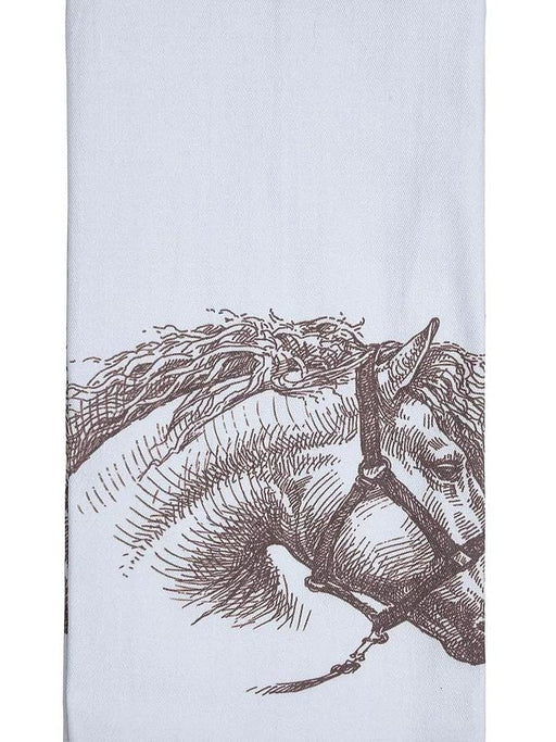 Vintage Horse Head Flour Sack Kitchen Towel, 100% Cotton -   