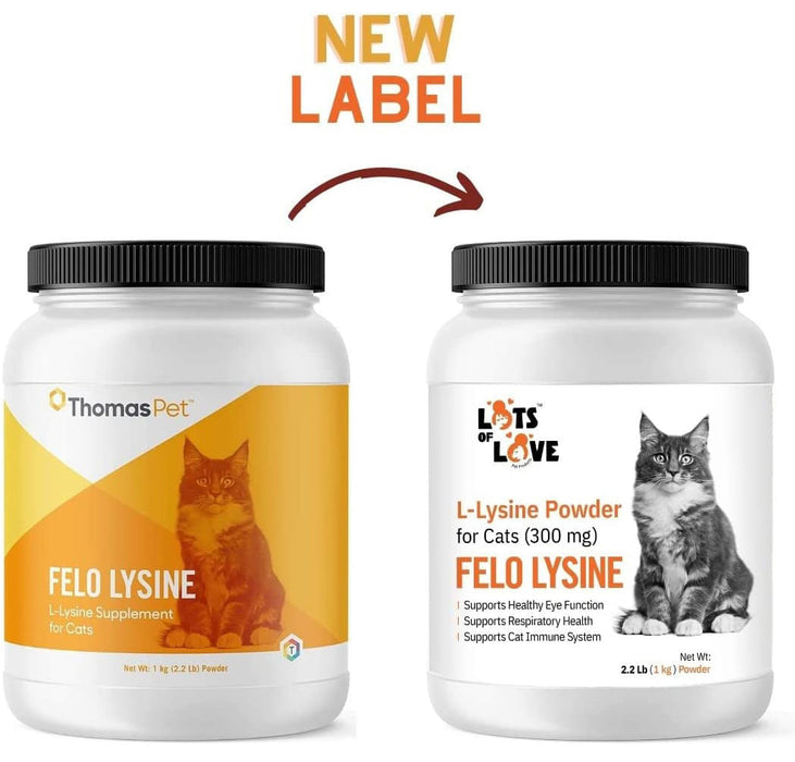 Lots of Love Fel O Lysine Powder for Cats - 2.2 lb  