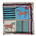 Horse in Blankets Silky Scarf, 36" x 36" - Multi  