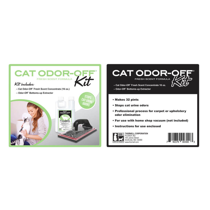 Cat Odor-Off Fresh Scent Extractor Kit - Clear Fresh Linen 16oz