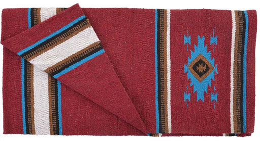 Diamond R Single Weave Saddle Blanket - Red  