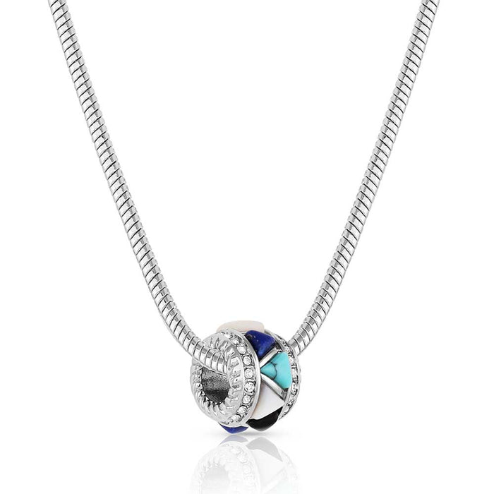 Night Fall Cobblestone Necklace -   