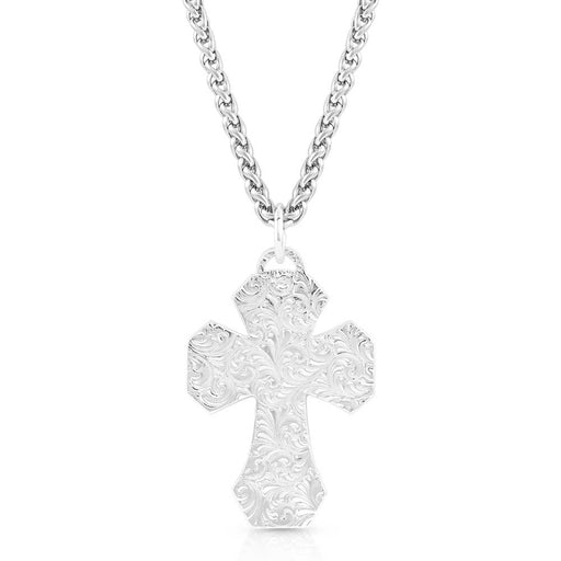 Blessed American Made Cross Necklace -   