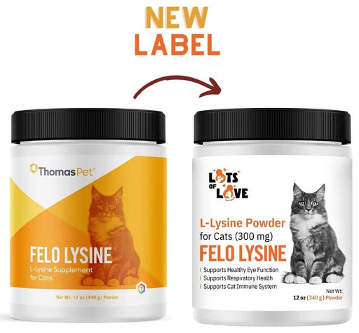 Lots of Love Fel O Lysine Powder for Cats - 12 oz  