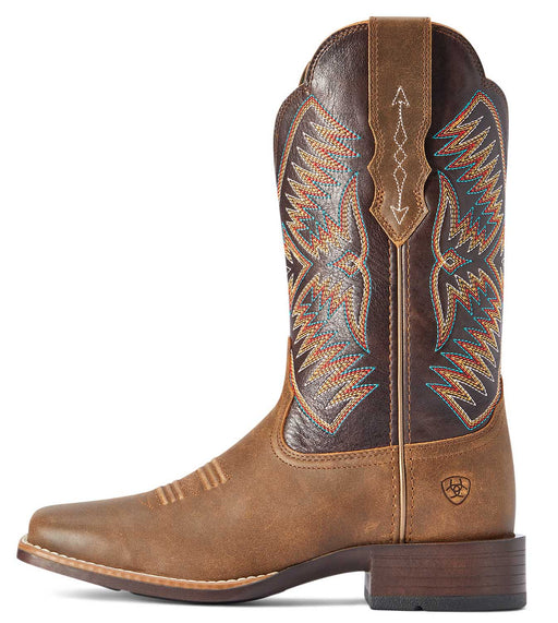 Ariat Women's Odessa StretchFit Western Boot, Fateful Brown - 6  