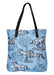 "Lila" Blue Toile Tote -   