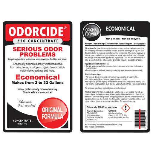 Odorcide Original Concentrate  16 oz - Clear Yellow 16oz 