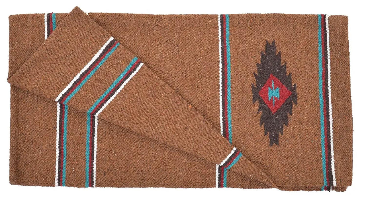 Diamond R Single Weave Saddle Blanket - Tan  