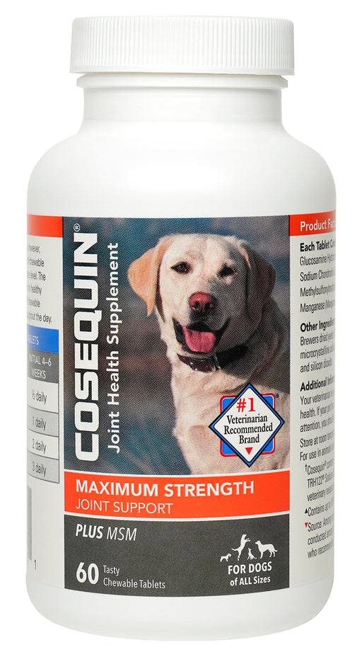 Nutramax Cosequin Maximum Strength Joint Health Supplement for Dogs - 60 ct Cosequin Maximum Strength with MSM  