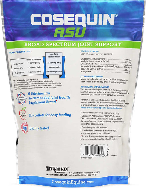 Cosequin ASU Pellets Joint Health Supplement for Horses -   