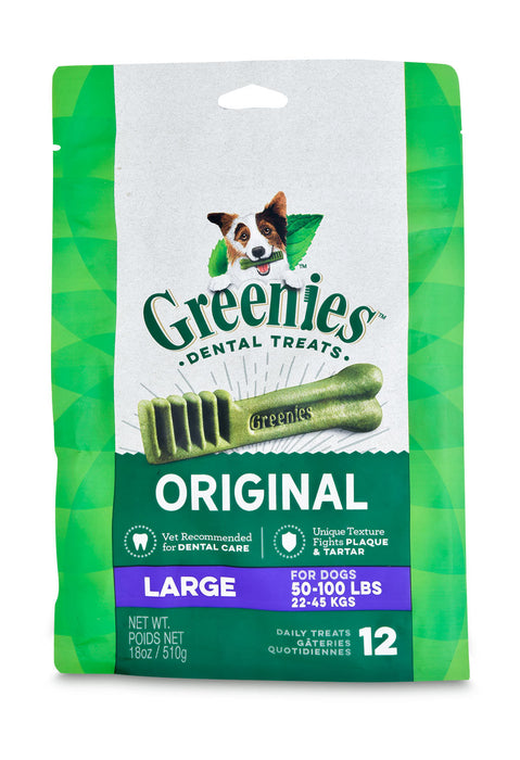 Greenies Treat Pack, Large - 12 ct Greenies Mega Treat Pack, Large 18 oz  