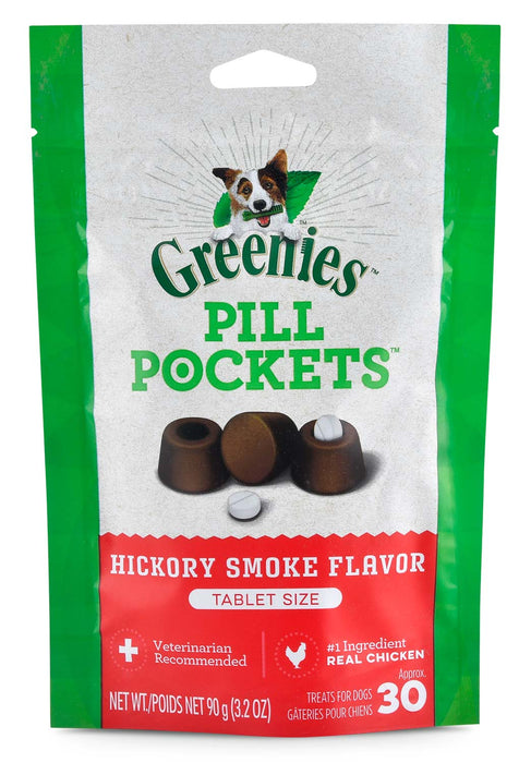 Greenies Pill Pockets for Tablets, 30 Count - Hickory Smoked  