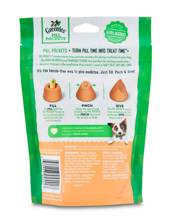 Greenies Pill Pockets for Capsules, 30 Count - Chicken  