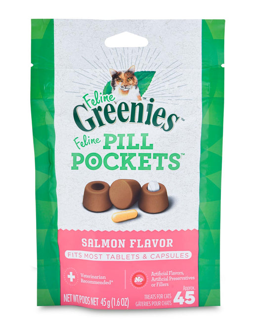 Greenies Pill Pockets for Cats, 45 Count - Salmon  