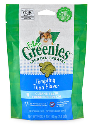 Greenies Feline Dental Treats, 2.1 oz - Tuna  