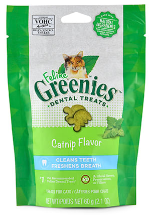 Greenies Feline Dental Treats, 2.1 oz - Catnip  