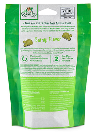 Greenies Feline Dental Treats, 2.1 oz - Catnip  