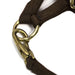 3/4" Adjustable Nylon Horse Chin Halter with Throat Snap with Brass Hardware - MBSS - Brown - Weanling - 1 - 6