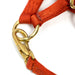 3/4" Adjustable Nylon Horse Chin Halter with Throat Snap with Brass Hardware - MBT5 - Rust - Weanling - 1 - 2