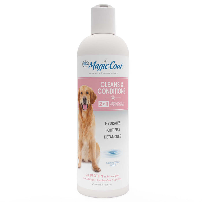 Magic Coat Cleans & Conditions 2 in 1 Shampoo and Conditioner, 16 Ounce - 16oz