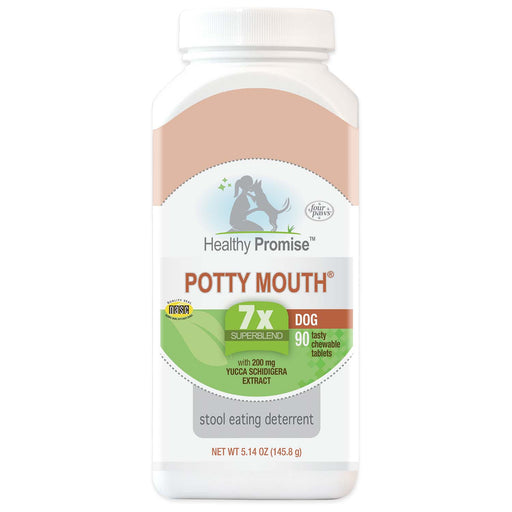 Healthy Promise Potty Mouth Tablets, Coprophagia Stool Eating Deterrent for Dogs (90 Count) - 90ct