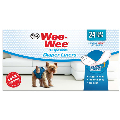 Wee-Wee Dog Diaper Garment Pads, 24 Count - 24ct