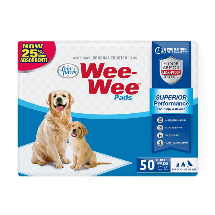 Wee-Wee Superior Performance Dog Pee Pads - 50ct