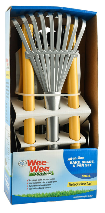 Wee-Wee Outdoor All-in-One Rake, Spade, & Pan Set - Large  