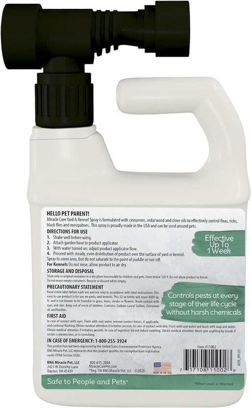 Natural Yard and Kennel Spray, 32 oz -   