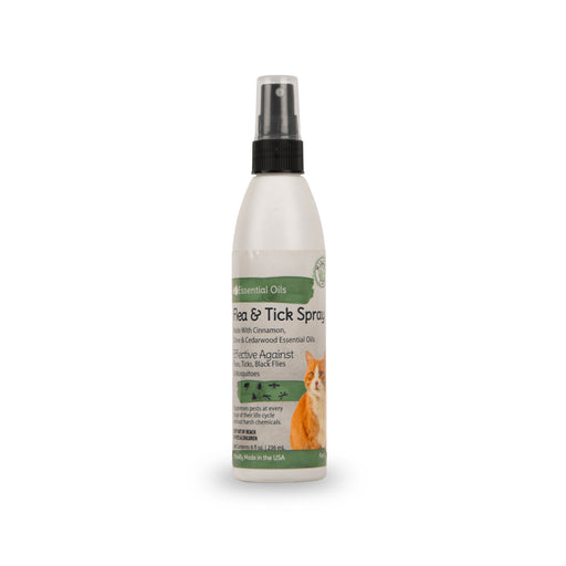 Natural Flea Spray for Cats, 8 oz -   