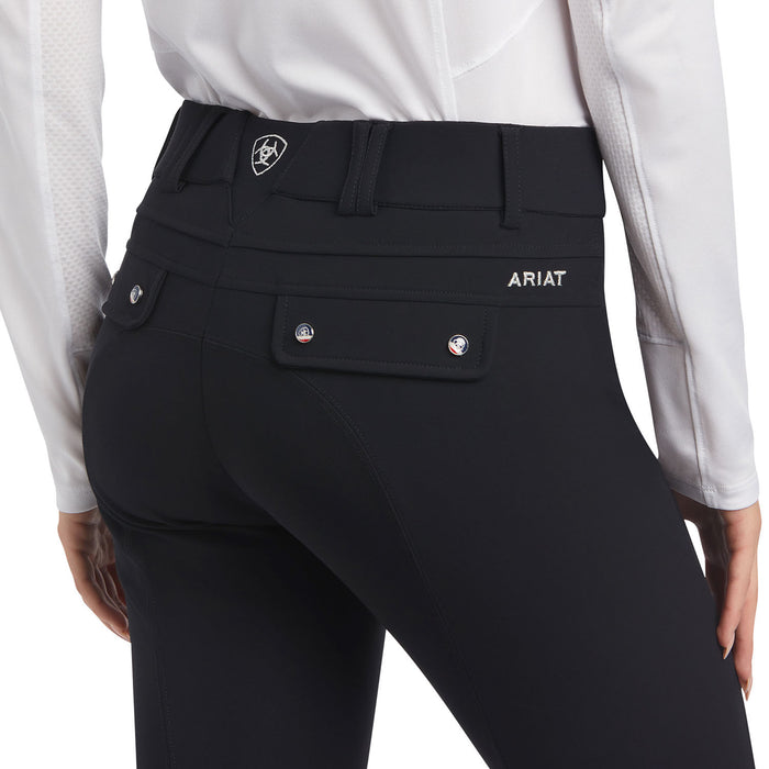 Ariat Tri Factor EQ Grip Knee Patch Breech - Black 26R 