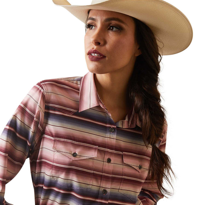 Ariat Women's Western VenTek Stretch Shirt, Reata Serape - XLarge  