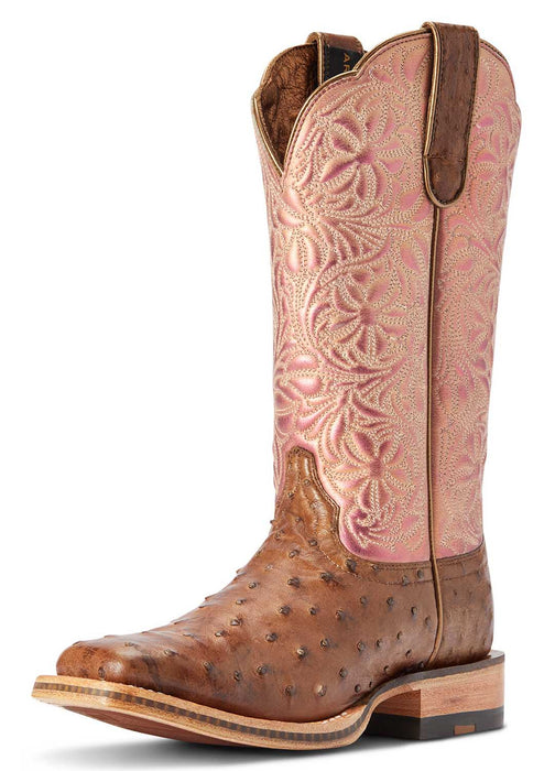 Ariat Women's Donatella Western Boot, Distressed Chocolate Brown - 10  