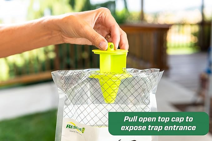 RESCUE! Disposable Fly Trap - RESCUE! BIG BAG Disposable Fly Trap, 2 ct  