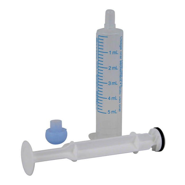 Baxter Oral Syringe Full Plunger Clear - 5 cc, Full Plunger  