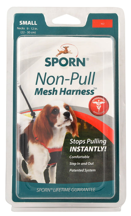 Sporn Non-Pulling Mesh Harness, Small - Red  