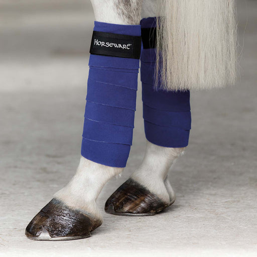 4 - pk, Royal Blue Horseware Fleece Polo Wraps - Jeffers - Horse Supplies > Horse Boots & Leg Wraps