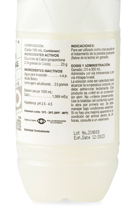 Calcium Gluconate 23% Solution,  500 mL -   