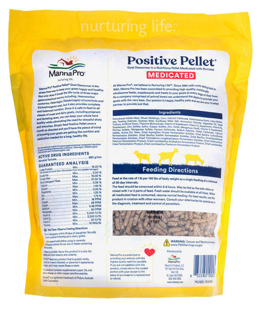 Positive Pellet Goat Dewormer - Positive Pellet Goat Dewormer,  6 lb bag  