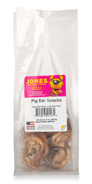 Pig Ear Snacks, 8 oz -   