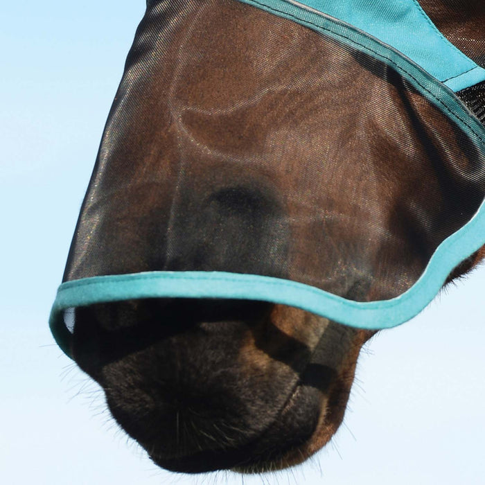 WeatherBeeta ComFITec Deluxe Fine Mesh Fly Mask with Nose - Oversize  