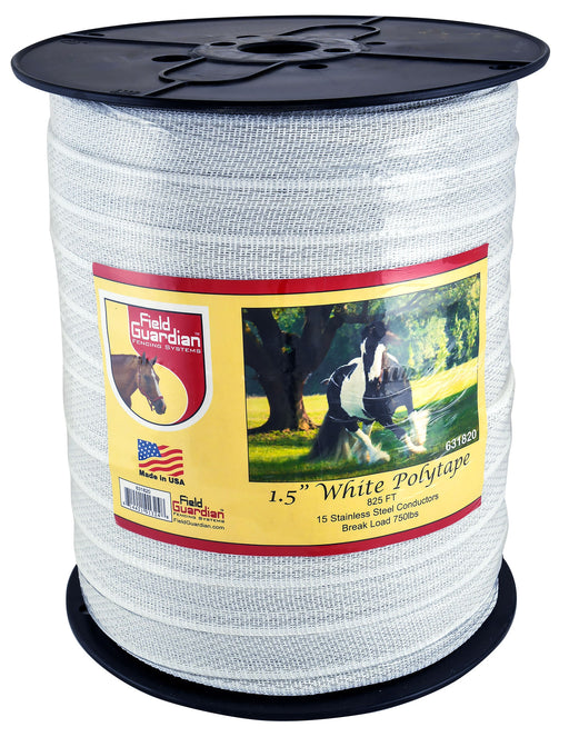 Farm Guardian 1.5" Polytape - White Safe-Fence 1.5" Polytape, 825'L  