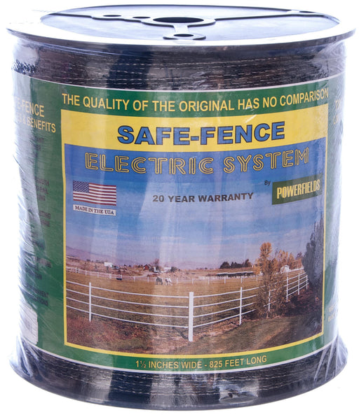 Farm Guardian 1.5" Polytape - Black Safe-Fence 1.5" Polytape, 825' (287 m)  