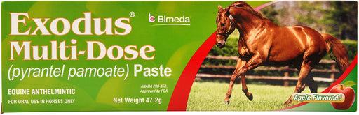 Exodus Multi-Dose Horse Dewormer Paste, 2-dose - Single Pack  